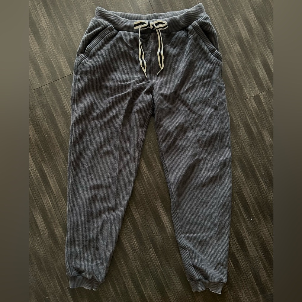 Aerie Grey Ribbed Joggers